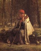 Jean Francois Millet Sitting Shepherdess Spain oil painting artist